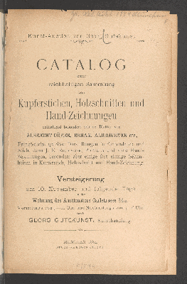 Vorschaubild von Kupferst., Holzschn., Handzeichn. ...
