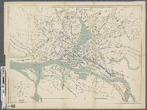 Vorschaubild von Plan zur Veranschaulichung der Wasserversorgung der Städte Hamburg und Altona