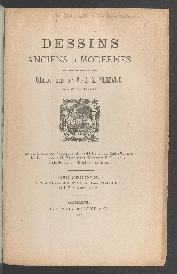 Vorschaubild von Dessins, Slg. J. M. Vreeswijk, Utrecht