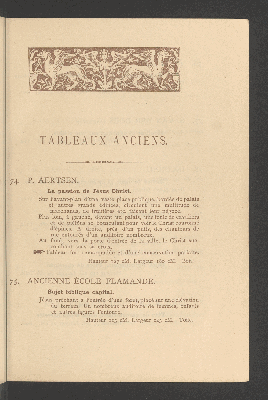 Vorschaubild von [Tableaux et dessins ... ayant composé l'atelier Hermann F. C. ten Kate]