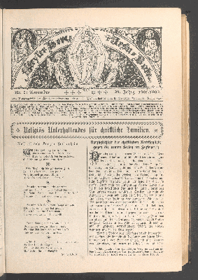 Vorschaubild von Nr. 2: November. 29. Jahrgang. 1901/1902