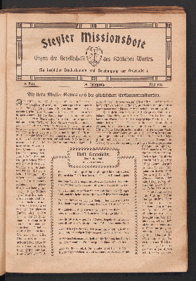 Vorschaubild von 8. Heft. 39. Jahrgang. Mai 1912