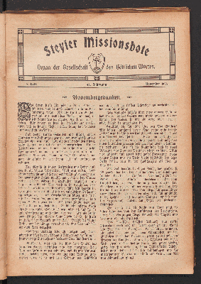 Vorschaubild von 2. Heft. 40. Jahrgang. November 1912
