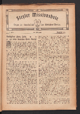 Vorschaubild von 3. Heft. 40. Jahrgang. Dezember 1912