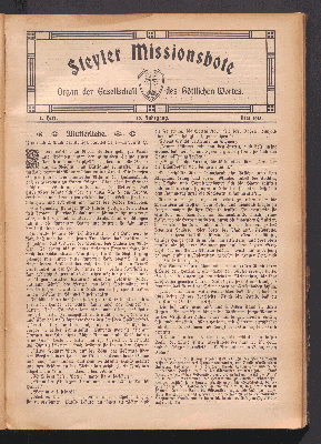 Vorschaubild von 8. Heft. 40. Jahrgang. Mai 1913