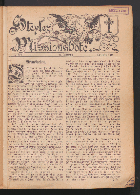 Vorschaubild von 2. Heft. 41. Jahrgang. November 1913