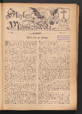 Vorschaubild von 6. Heft. 41. Jahrgang. März 1914