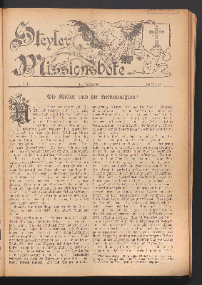 Vorschaubild von 7. Heft. 41. Jahrgang. April 1914