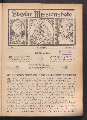 Vorschaubild von 3. Heft. 42. Jahrgang. Dezember 1914