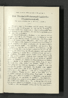 Vorschaubild von Der Deutsch-Südwestafrikanische Diamantenstreit. Von Geheimrat Professor Dr. Adolf Arndt, Königsberg.