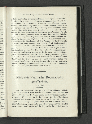 Vorschaubild von Südwestafrikanische Bodenkreditgesellschaft. Von Dr. Külz.