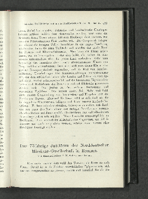 Vorschaubild von Das 75jährige Jubiläum der Norddeutschen Missions-Gesellschaft in Bremen. Von Missions-Direktor A.W. Schreiber  Bremen.