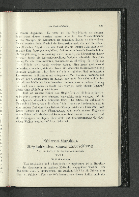 Vorschaubild von Südwest-Marokko. Möglichkeiten seiner Entwicklung. Von Dr. W. T. Dörpinghaus, Remscheid.