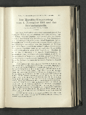 Vorschaubild von Der Marokko-Kongovertrag vom 4. November 1911 und das Reichsstaatsrecht.