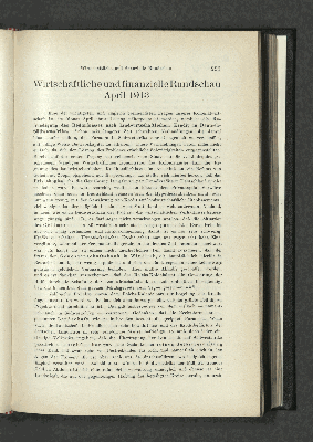 Vorschaubild von Wirtschaftliche und finanzielle Rundschau April 1913