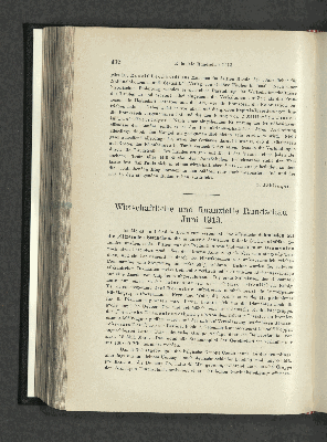 Vorschaubild von Wirtschaftliche und finanzielle Rundschau Juni1913