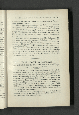 Vorschaubild von Die wirtschaftlichen Leistungen der katholischen Mission in Kamerun und Togo.