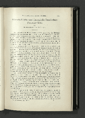 Vorschaubild von Wirtschaftliche und finanzielle Rundschau Januar 1914