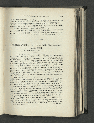 Vorschaubild von Wirtschaftliche und finanzielle Rundschau März 1914