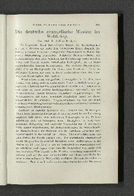 Vorschaubild von Die deutsche evangelische Mission im Weltkrieg.