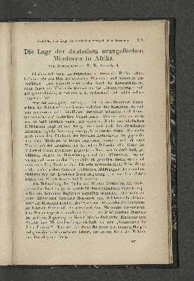 Vorschaubild von Die Lage der deutschen evangelischen Missionen in Afrika.