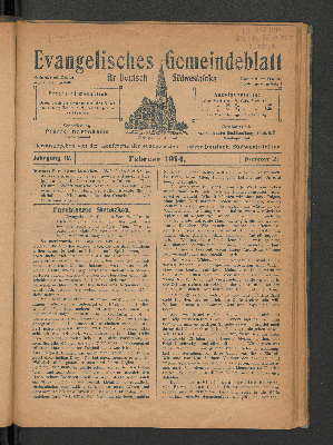 Vorschaubild von Jahrgang IV. Februar 1914. Nummer 2.