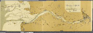 Vorschaubild von Skizze der Unterelbe im Maassstabe von 1 : 1000000, mit besonderer Brücksichtigung der Fahrwasserläufe