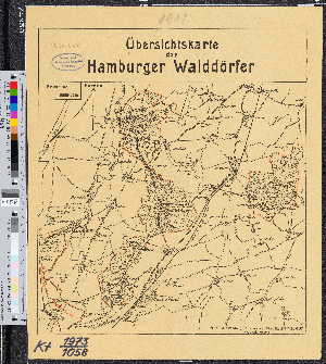 Vorschaubild von Übersichtskarte der Hamburger Walddörfer