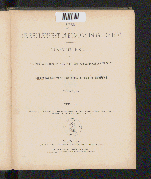 Vorschaubild von [Über die Beulenpest in Bombay im Jahre 1897]