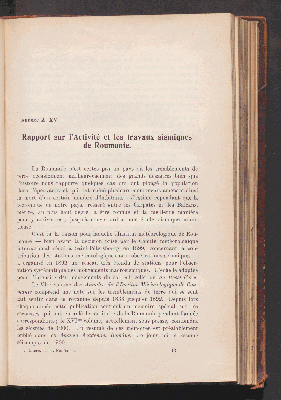 Vorschaubild von Annexe A. XV. Rapport sur l'Activité et les travaux sismiques de Roumanie