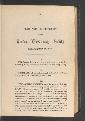 Vorschaubild von Plan and constitution of the London Missionary Society. Established in 1795