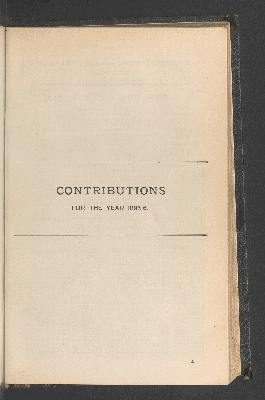 Vorschaubild von Contributions for the year 1895-6