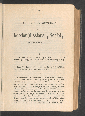 Vorschaubild von Plan and constitution of the London Missionary Society. Established in 1795