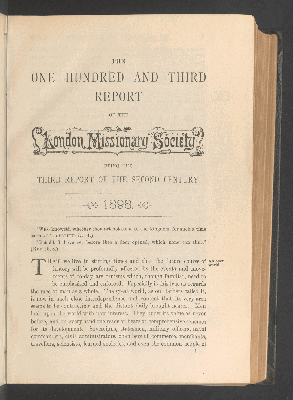 Vorschaubild von The one hundred and third report of the London Missionary Society being the third report of the second century.1898