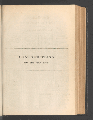 Vorschaubild von Contributions for the year 1897-8