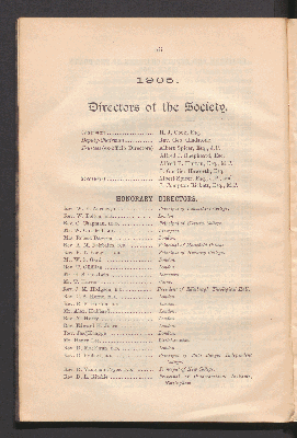 Vorschaubild von 1905. Directors of the society