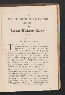 Vorschaubild von The one hundred and elevneth report of the London Missiionary Society