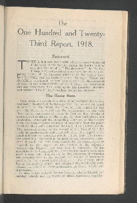 Vorschaubild von The One Hundred and Twenty-Third Report, 1918