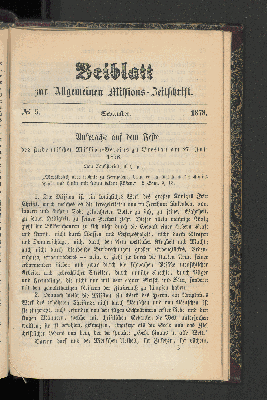 Vorschaubild von Beiblatt zur Allgemeinen Missions-Zeitschrift. No. 5