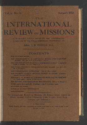 Vorschaubild von [International review of mission]