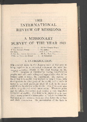 Vorschaubild von A missionary survey of the year 1913