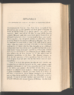 Vorschaubild von Gitanjali an appreciation and an attempt at interpretation