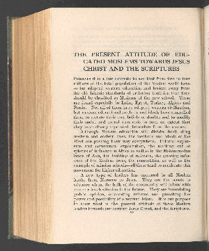 Vorschaubild von The present attitude of educated moslems towards jesus christ and the scriptures