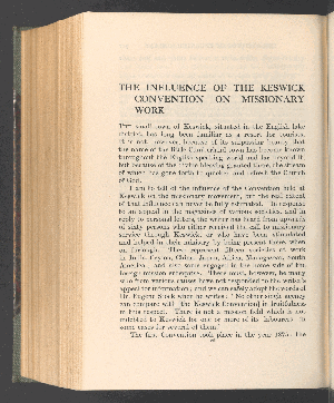 Vorschaubild von The influence of the keswick convention on missionary work