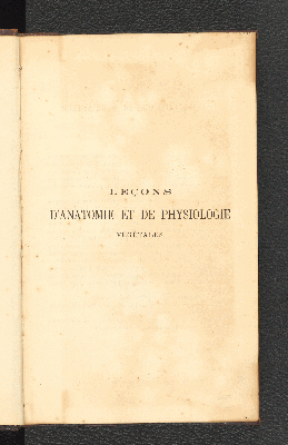 Vorschaubild von Lecons d'anatomie et de physiologie végétales, suivies d'un exposé des principes de la classification ...
