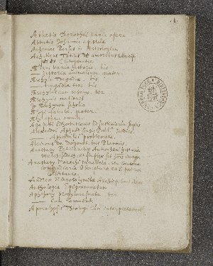 Vorschaubild von [Catalogus librorum Graecorum]