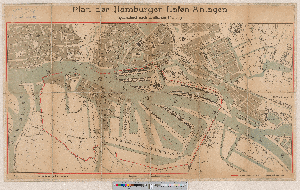 Vorschaubild von Plan der Hamburger Hafen-Anlagen