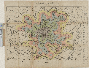 Vorschaubild von Verkehrszeitenkarte von Groß-Hamburg