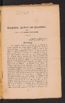 Vorschaubild von [Besessenheit, Zauberei und Hexenfabeln]