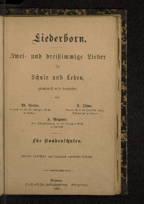 Vorschaubild von Liederborn